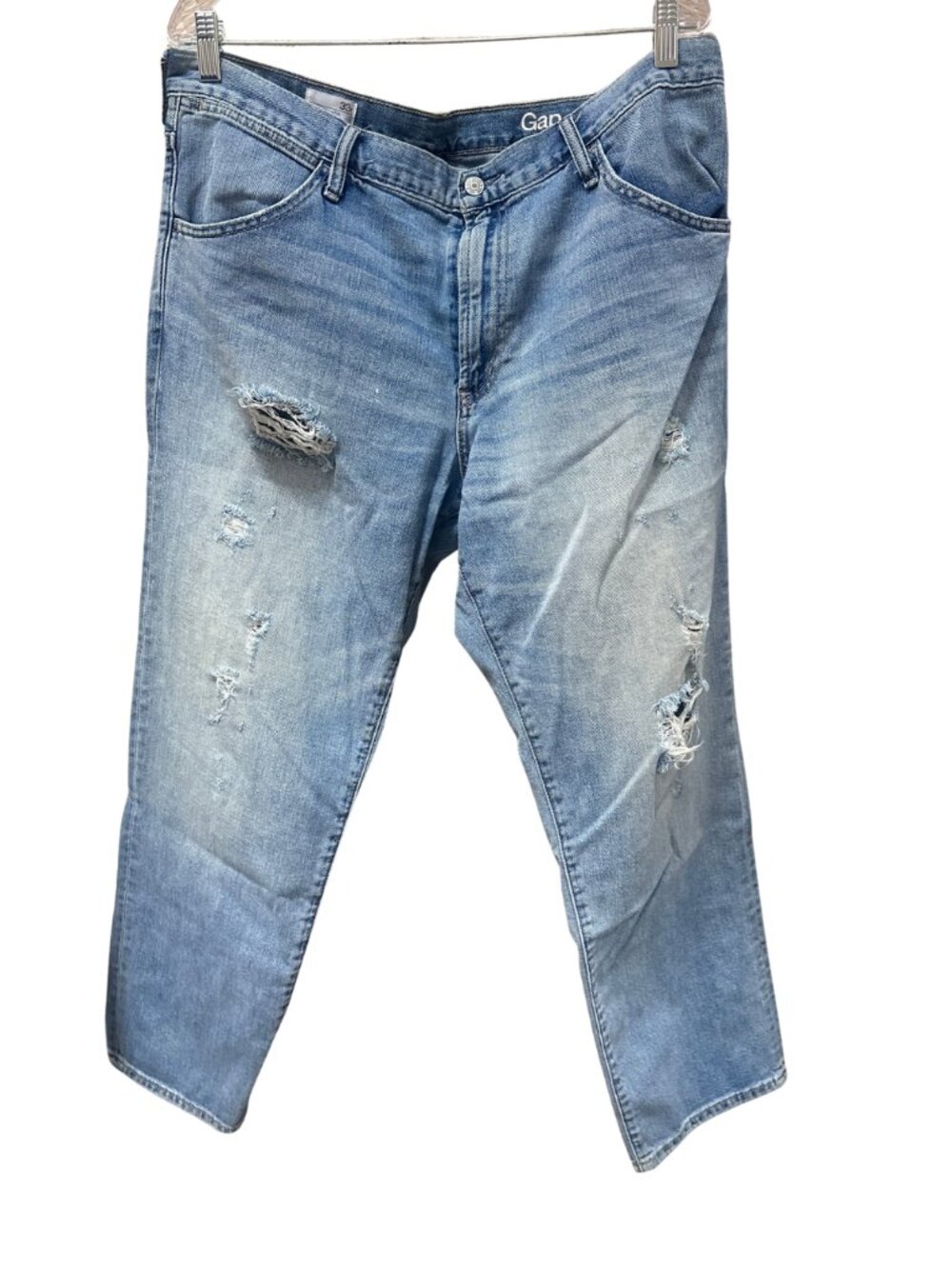 Gap Distressed Light Wash Boyfriend Jeans - Women's 33 Regular